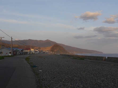 夕方の海岸