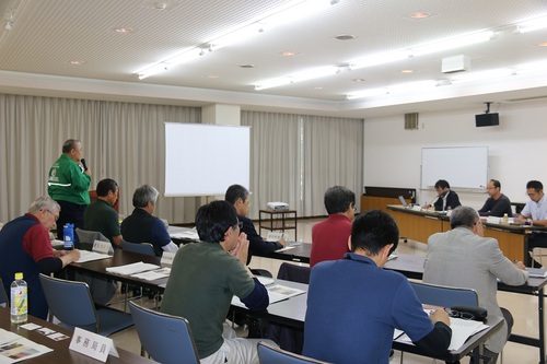 推進協議会長（町長）から挨拶及び概要説明